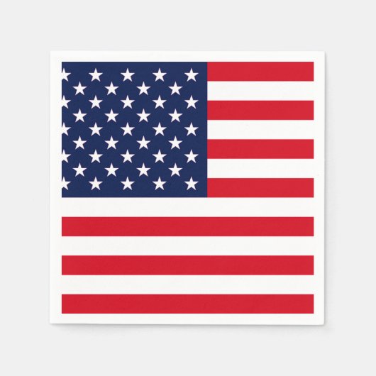 Amerikaanse vlag servet (Voorkant)