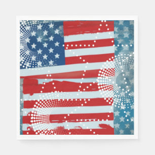 Amerikaanse vlag servet