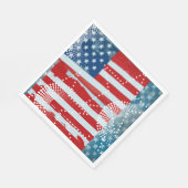 Amerikaanse vlag servet (Hoek)