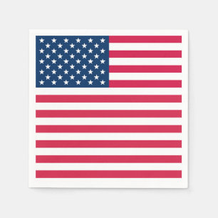 Amerikaanse vlag servet