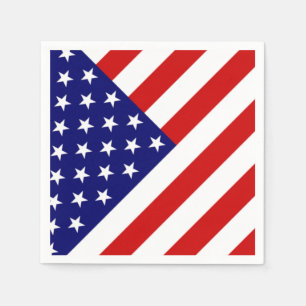 Amerikaanse vlag servet