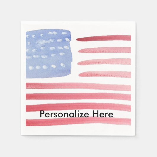 Amerikaanse vlag servetten (Voorkant)