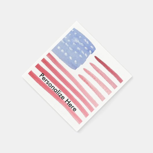 Amerikaanse vlag servetten (Hoek)