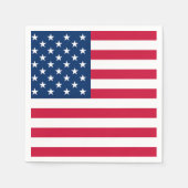 Amerikaanse vlag servetten - Patriottisch (Voorkant)