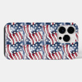 amerikaanse vlag set iPhone hoesje (Achterkant horizontaal)