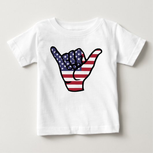 Amerikaanse vlag Shaka teken (Voorkant)