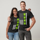 Amerikaanse vlag Shamrock Clover St Patricks Day T-shirt (Unisex)