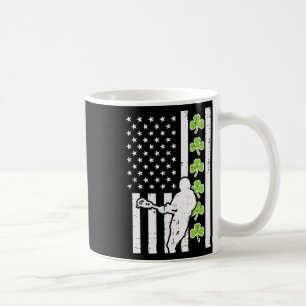 Amerikaanse vlag Shamrock Lacrosse Lax St Patrick Koffiemok