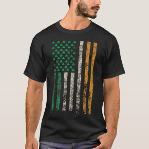 Amerikaanse vlag Shamrock T-Shirt St Patricks