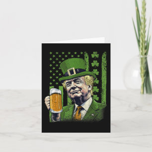 Amerikaanse vlag Shamrocks Ierse Trump St Patrick' Kaart
