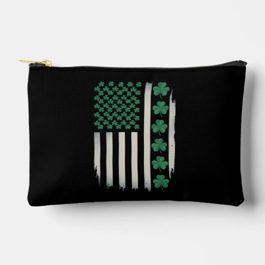 Amerikaanse vlag Shamrocks St Patrick's Day Etui (Voorkant)