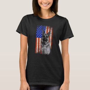 Amerikaanse vlag: Shepherd Dog Dad mapapuppy Pa T-shirt