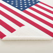 Amerikaanse vlag Sherpa Blanket Deken (3/4)