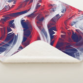 Amerikaanse vlag Sherpa blanket Deken (3/4)