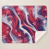 Amerikaanse vlag Sherpa blanket Deken (Voorkant (horizontaal))