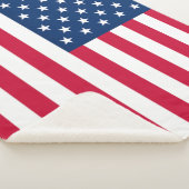 Amerikaanse vlag Sherpa Blanket Deken (3/4)
