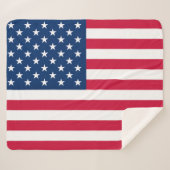 Amerikaanse vlag Sherpa Blanket Deken (Voorkant (horizontaal))