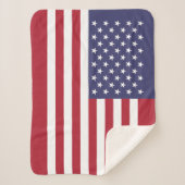 Amerikaanse vlag sherpa deken (Voorkant)