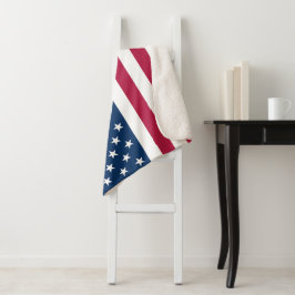 Amerikaanse vlag sherpa deken