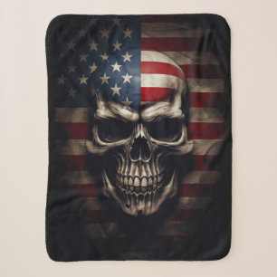 Amerikaanse vlag sherpa deken