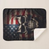 Amerikaanse vlag sherpa deken (Voorkant (horizontaal))