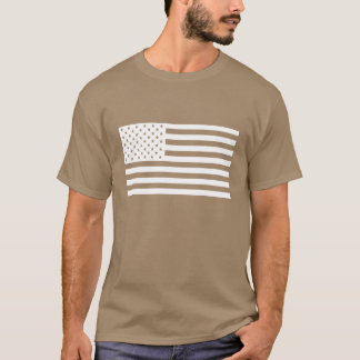 Amerikaanse vlag - Shirt met witte tekst
