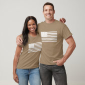 Amerikaanse vlag - Shirt met witte tekst (Unisex)