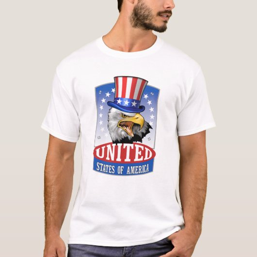 Amerikaanse vlag Shirt, Patriottische T-shirts, 4 T-shirt (Voorkant)