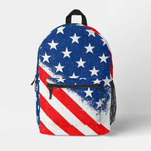 Amerikaanse vlag Shirt USA Patriottische Star Stri Bedrukte Rugzak