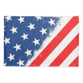 Amerikaanse vlag Shirt USA Patriottische Star Stri Kussensloop (Achterkant)