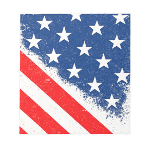 Amerikaanse vlag Shirt USA Patriottische Star Stri Notitieblok