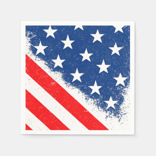 Amerikaanse vlag Shirt USA Patriottische Star Stri Servet