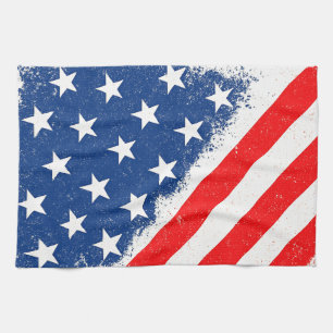 Amerikaanse vlag Shirt USA Patriottische Star Stri Theedoek