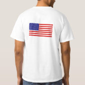 Amerikaanse vlag Shirt Waarde T (Achterkant)