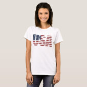 Amerikaanse vlag Shirt Women's USA Patriotic Ameri (Voorkant volledig)