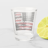Amerikaanse vlag Shot Glas (Achterkant)