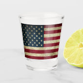 Amerikaanse vlag shot glas (Voorkant)