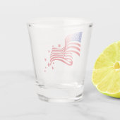 Amerikaanse vlag shot glas (Achterkant)