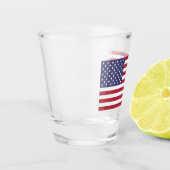 Amerikaanse vlag - Shot Glass Shot Glas (Links)