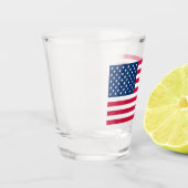 Amerikaanse Vlag Shotglas USA Patriottisch Shot Glas (Links)