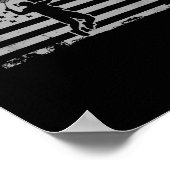 Amerikaanse Vlag Shuttle Badminton Poster (Hoek)