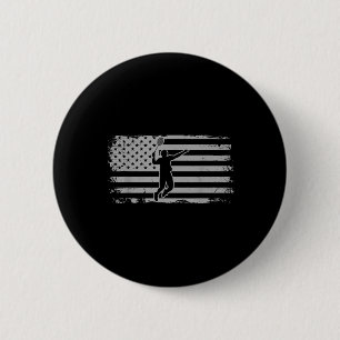 Amerikaanse Vlag Shuttle Badminton Ronde Button 5,7 Cm