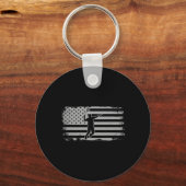 Amerikaanse vlag shuttle badminton sleutelhanger (Voorkant)
