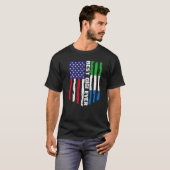 Amerikaanse vlag Sierra Leone vlag Best Gigi Ever T-shirt (Voorkant volledig)