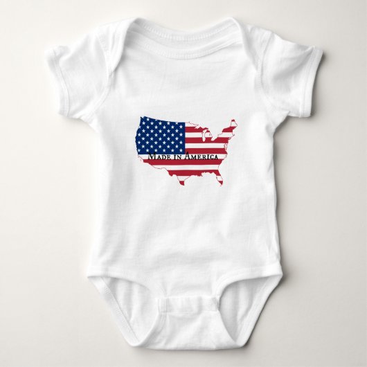 Amerikaanse vlag Silhouette Romper (Voorkant)