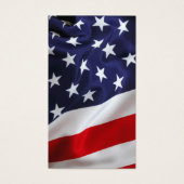 Amerikaanse vlag Simple Memorial Funeral Prayer Ka Visitekaartje (Voorkant)