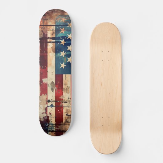  Amerikaanse vlag Skateboard Deck (Voorkant)