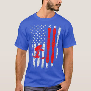 Amerikaanse vlag Ski Patriotic op 4 juli Gift T-shirt
