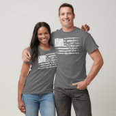 Amerikaanse Vlag Skiing Player Skier T-shirt (Unisex)