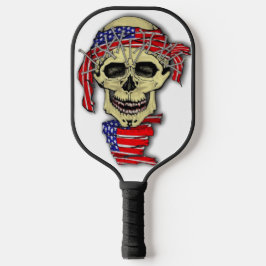 Amerikaanse vlag Skull Pickleball Paddle